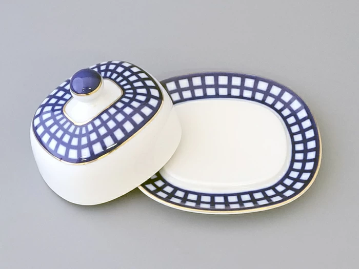 Масленка Прямоугольная Кобальтовая клетка арт. 80.04425.00.1, 