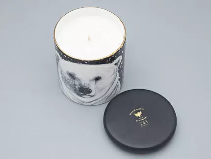 Свеча ароматическая в подарочной упаковке, рисунок Тотем. Медведь аромат Черный перец арт. 81.31597.00.1