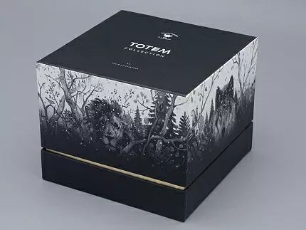 Шкатулка в подарочной упаковке, форма Идиллия, рисунок Тотем. Тигр арт. 81.31652.00.1