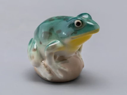 Скульптура Лягушка прудовая бирюзовая арт. 82.63685.00.1, 