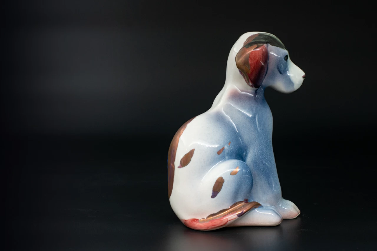 Скульптура Щенок Серый, арт 62.11229.00.1, 