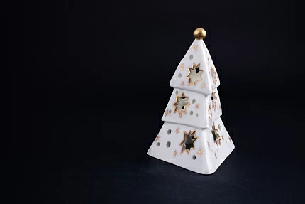 Подсвечник Елочка-звезда, рисунок Золотой, арт 60.15275.00.1