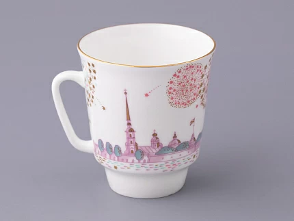 Чашка с блюдцем форма Майская рисунок Волшебная ночь арт. 81.27381.00.5 Чашка с блюдцем форма Майская рисунок Волшебная ночь арт. 81.27381.00.5