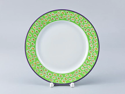 Тарелка мелкая 215 мм форма Европейская-2 рисунок Цветная Пасха арт. 80.98859.00.1