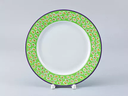 Тарелка мелкая 215 мм форма Европейская-2 рисунок Цветная Пасха арт. 80.98859.00.1