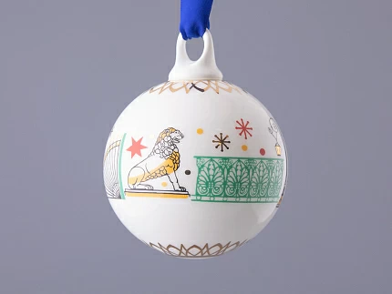 Подарочный набор Ёлочных украшений, форма Шар с петелькой, рисунок Рождественский Петербург, арт. 81.32760.00.1 Подарочный набор Ёлочных украшений, форма Шар с петелькой, рисунок Рождественский Петербург, арт. 81.32760.00.1