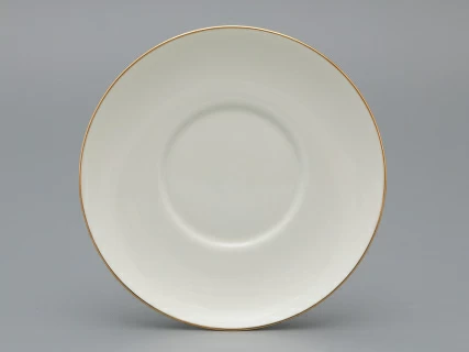 Чашка с блюдцем чайная форма Жемчужина рисунок Золотая лента арт. 81.26222.00.1, 