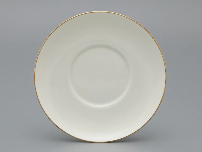 Чашка с блюдцем чайная форма Жемчужина рисунок Золотая лента арт. 81.26222.00.1, 