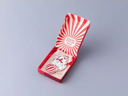 Елочная игрушка Гранд цирк в подарочной упаковке, рисунок Слон на шаре арт 81.34387.00.1