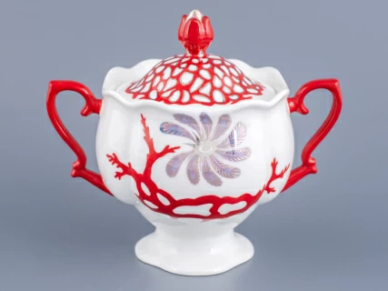 Сахарница форма Наташа, рисунок Сокровища моря арт. 80.60823.00.1,  Сахарница форма Наташа, рисунок Сокровища моря арт. 80.60823.00.1,