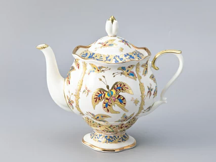 Сервиз кофейный форма Наташа рисунок Фантастические бабочки, 6 персон 20 предметов, арт. 81.20931.00.1, 