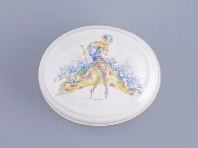 Туалетная коробочка форма Овальная рисунок Фея Карабос арт. 80.86404.00.1