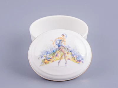 Туалетная коробочка форма Овальная рисунок Фея Карабос арт. 80.86404.00.1