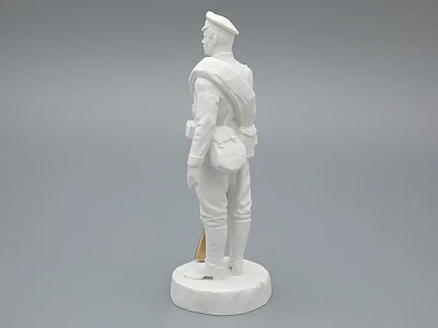 Скульптура Рядовой армейского полка эпохи Николая II, в подарочной упаковке, рисунок Белый бисквит, арт 81.33424.00.1