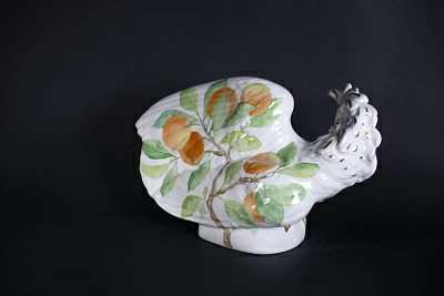 Скульптура Апельсиновый Кен на форме Какаду молуккский, арт 62.14145.00.1