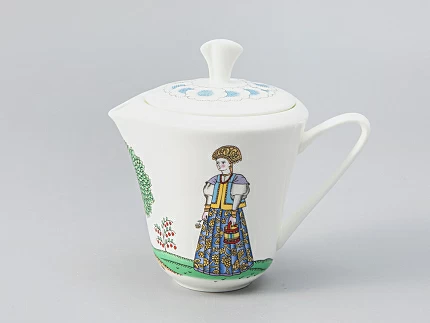 Сервиз чайный форма Сад рисунок Русские сказки, 6 персон 15 предметов, арт. 81.28417.00.1 Сервиз чайный форма Сад рисунок Русские сказки, 6 персон 15 предметов, арт. 81.28417.00.1