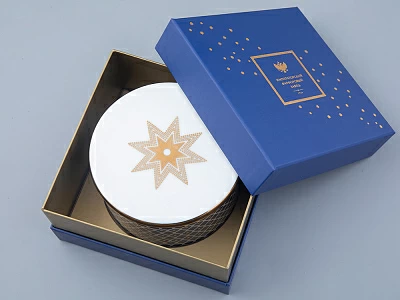 Подарочный набор шкатулка форма Идиллия рисунок Индиго арт. 81.32124.00.1 Подарочный набор шкатулка форма Идиллия рисунок Индиго арт. 81.32124.00.1