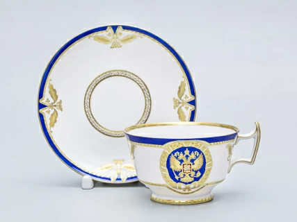 Чашка с блюдцем чайная Александрия Золотой орел арт. 81.14864.00.1, 