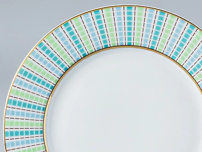 Тарелка мелкая 215 мм форма Европейская-2 рисунок Дублин арт. 80.9773100.1