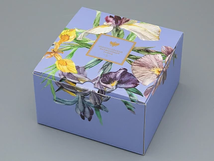 Чашка с блюдцем L’Art des Fleurs в подарочной упаковке, форма Весенняя 2, рисунок Аметистовое пламя, арт 81.33403.00.1 Чашка с блюдцем L’Art des Fleurs в подарочной упаковке, форма Весенняя 2, рисунок Аметистовое пламя, арт 81.33403.00.1