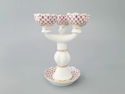 Подсвечник Трехрожковый Тюльпан Сетка-Блюз арт. 80.50232.00.1 Подсвечник Трехрожковый Тюльпан Сетка-Блюз арт. 80.50232.00.1