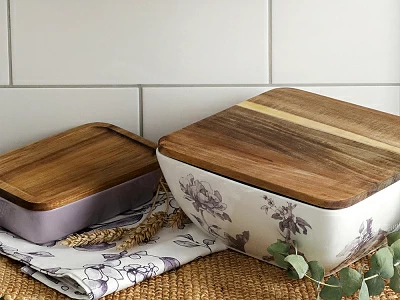Банка с деревянной крышкой (высокая) форма Стандартная, рисунок Monplaisir Violet, в упаковке, арт 42.00061.00.1 Банка с деревянной крышкой (высокая) форма Стандартная, рисунок Monplaisir Violet, в упаковке, арт 42.00061.00.1