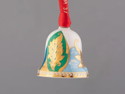 Подарочный набор Колокольчик форма Петелька рисунок Рождественские узоры 3 штуки, арт. 81.32619.00.1, 