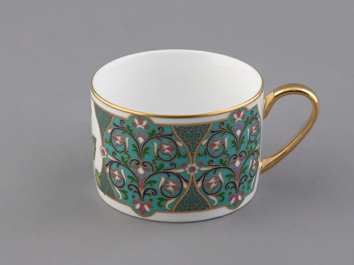 Чашка с блюдцем 250 мл в подарочной упаковке форма Соло, рисунок, Фиалка надрезанная, арт. 81.32656.00.1,  Чашка с блюдцем 250 мл в подарочной упаковке форма Соло, рисунок, Фиалка надрезанная, арт. 81.32656.00.1,