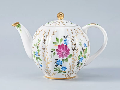 Сервиз чайный Тюльпан Золотые травки, 6 персон 14 предметов, арт. 81.20940.00.1