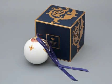 Новогодний Шар в подарочной упаковке, рисунок Рождественские узоры, арт 81.33344.00.1, 