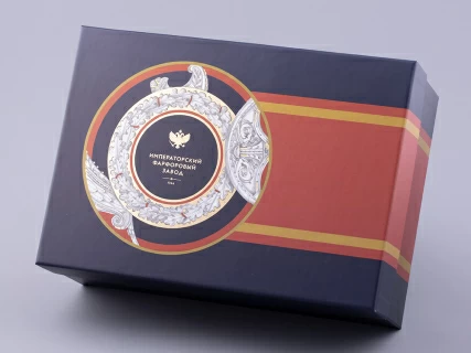 Бокал с блюдцем в подарочной упаковке, форма Гранд, рисунок Полководцы России Александр Суворов, арт. 81.32549.00.1, 