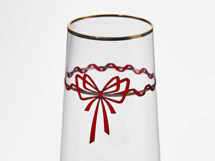 Набор из 2-х бокалов для шампанского 250 мл, в подарочной упаковке, рисунок Календа арт 14.11465.07, 