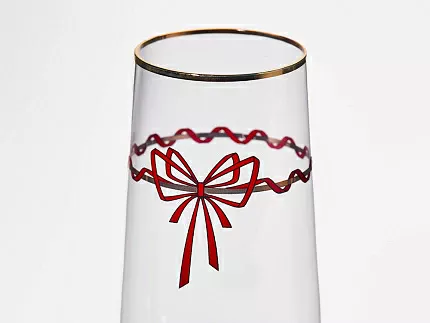 Набор из 2-х бокалов для шампанского 250 мл, в подарочной упаковке, рисунок Календа арт 14.11465.07