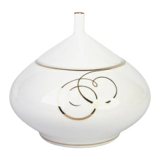 Сахарница Купольная "Золотые завитки" 300 мл арт.  80.65649.00.1, 