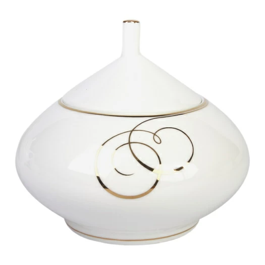 Сахарница Купольная "Золотые завитки" 300 мл арт.  80.65649.00.1, 