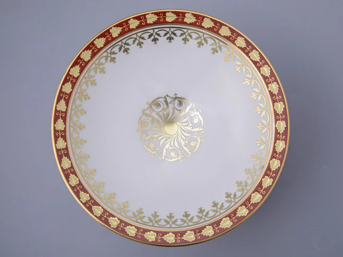 Ваза для фруктов, форма Молодежная, рисунок Гурьевский сервиз, арт. 80.43401.00.1, 