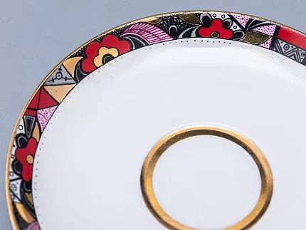 Чашка с блюдцем чайная 250 мл форма Весенняя рисунок Красный конь арт. 81.15308.00.1