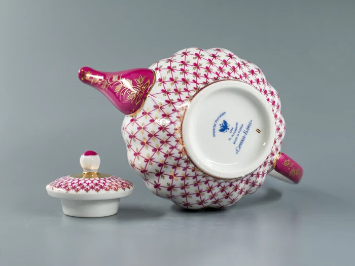 Чайник заварочный форма Тюльпан рисунок Сетка-Блюз 2 арт. 80.86209.00.1, 