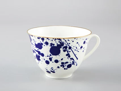 Чашка с блюдцем чайная форма Весенняя рисунок Splash арт. 81.29650.00.1, 