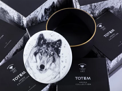 Шкатулка в подарочной упаковке, форма Идиллия, рисунок Тотем. Волк арт. 81.31593.00.1, 