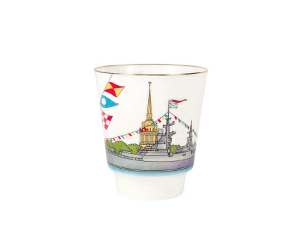 Чашка с блюдцем кофейная 165 мл форма Майская рисунок День ВМФ России арт. 81.26631.00.1, 