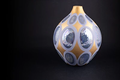 Ваза Золотая, на форме Круглая, арт 60.16363.00.1