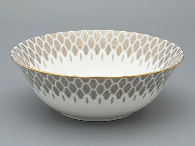 Салатник 240 мм форма, рисунок Саламандра Грей, арт 80.04752.00.1