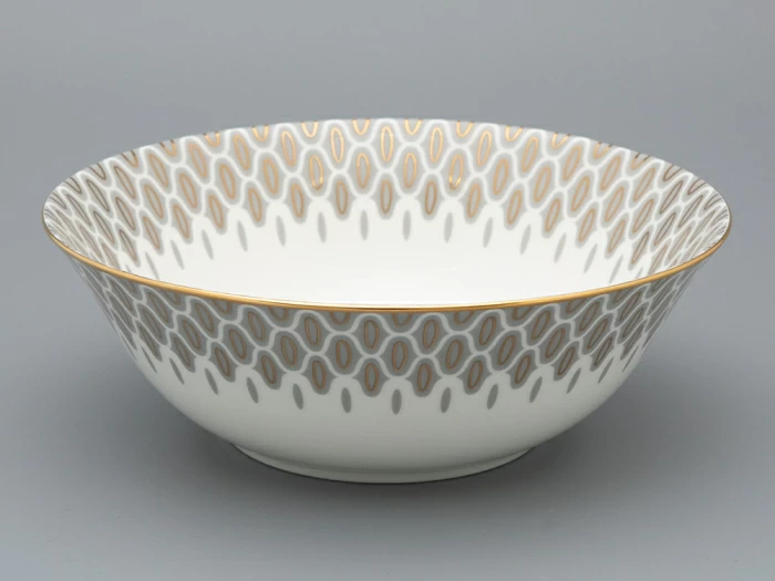 Салатник 240 мм форма, рисунок Саламандра Грей, арт 80.04752.00.1, 