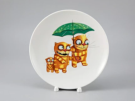 Подарочный набор дек. тарелка Эллипс Вася Ложкин. Под зонтом, арт. 81.29340.00.1 Подарочный набор дек. тарелка Эллипс Вася Ложкин. Под зонтом, арт. 81.29340.00.1