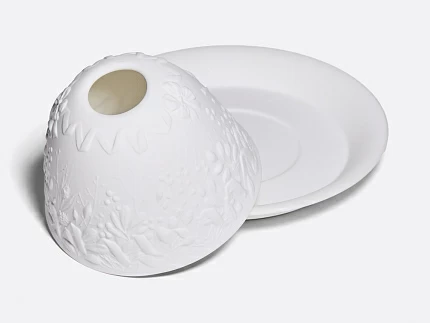 Подсвечник Литофания Рождественский венок LED светильник, арт. 81.10259.00.1