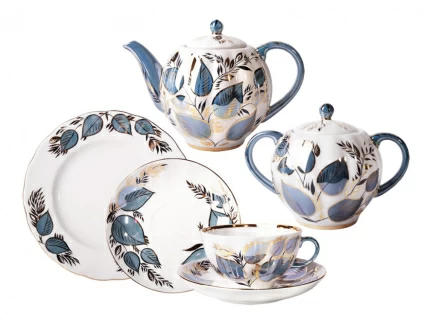 Сервиз чайный форма Тюльпан рисунок Лунный, 6 персон 20 предметов, арт. 81.20946.00.1, 