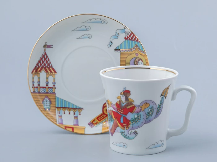 Бокал с блюдцем Ленинградский Иван-Царевич и Змей-Горыныч  360 мл арт. 81.31613.00.1, 