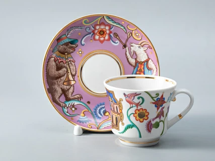 Чашка с блюдцем чайная 220 мл форма Банкетная рисунок Чудоград. Ярмарка арт. 81.29159.00.1, 