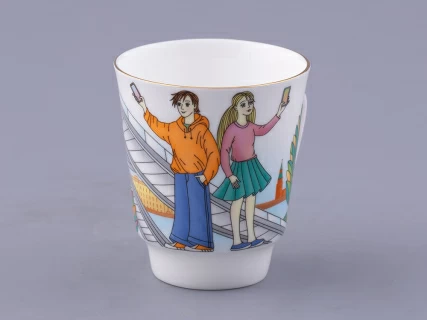 Чашка с блюдцем форма Майская, рисунок Парк Зарядье, арт. 81.32625.00.1, 